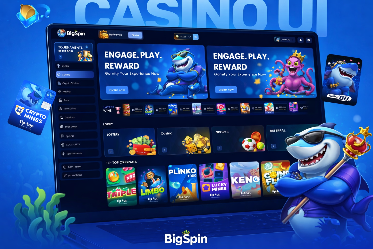 Gaming Platform – AI-Generated Assets – slide 1